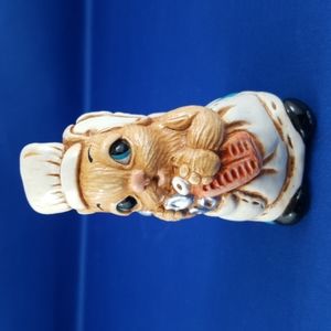 VTG Woodlander NURSE Bunny Figurine - 3.5 in. tall